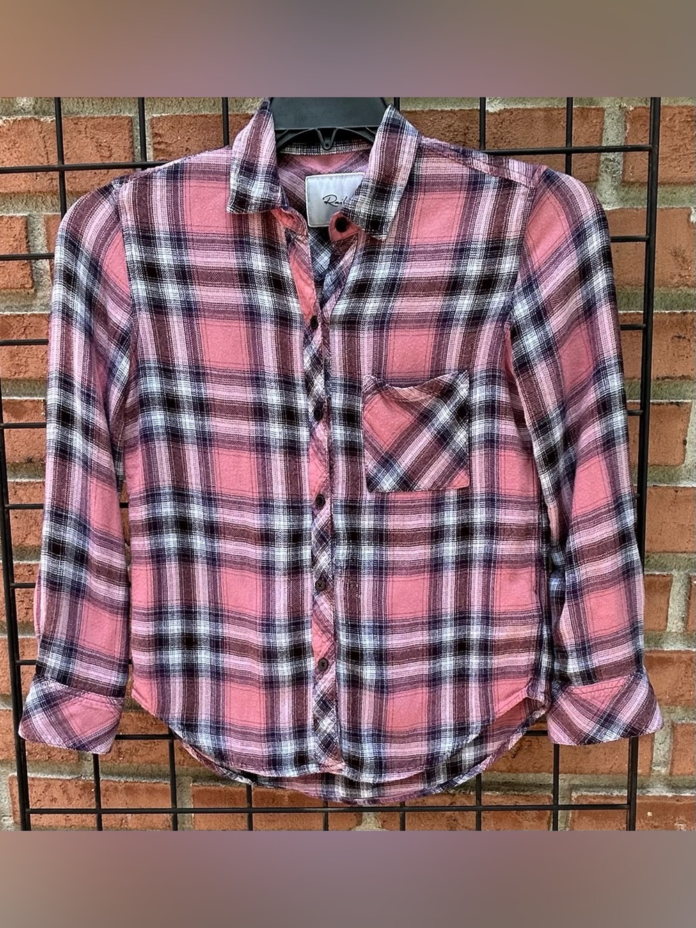 Rails Pink Plaid Button-Down Shirt